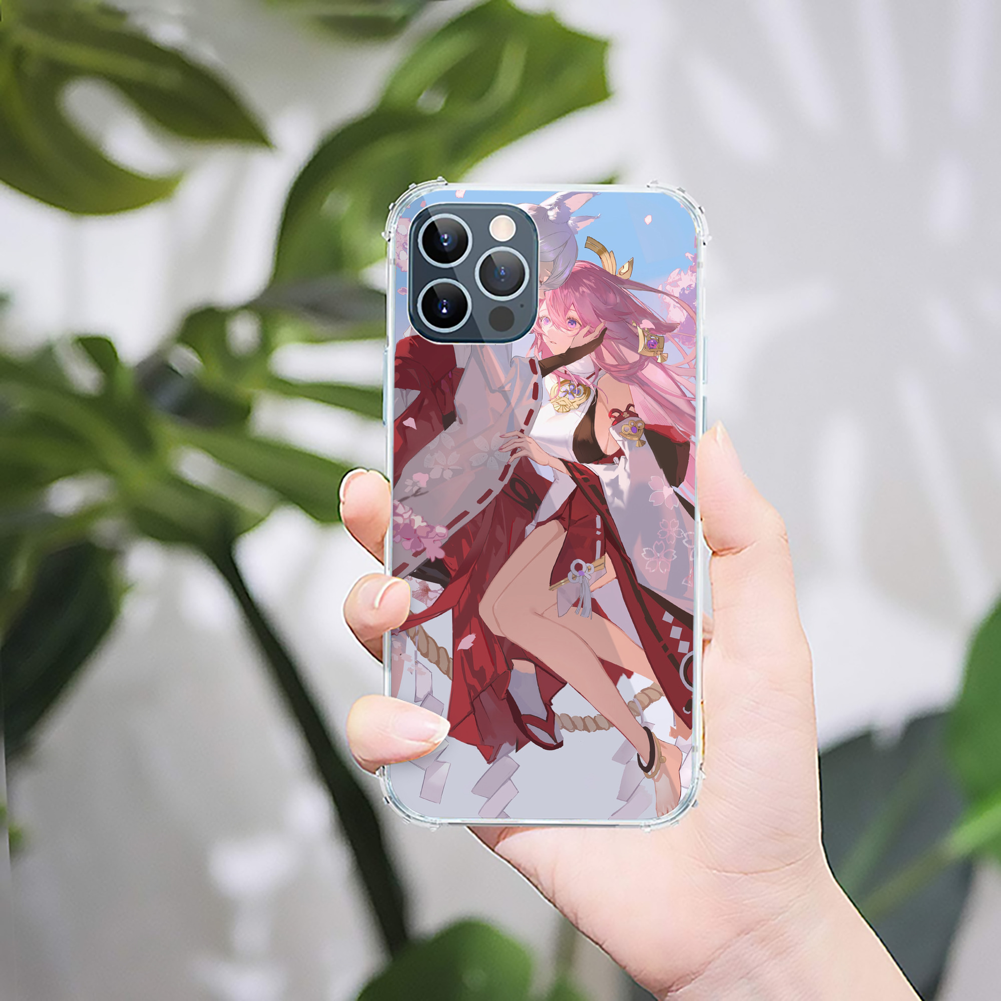 げんし神 genshin 【iPhone 12シリーズ対応】透明スマホケース（クリアソフトケース）